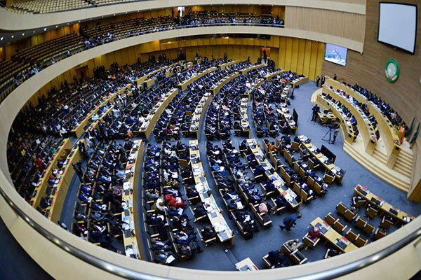 A general view of a plenary session at the African Union headquarters in Addis Ababa, Ethiopia