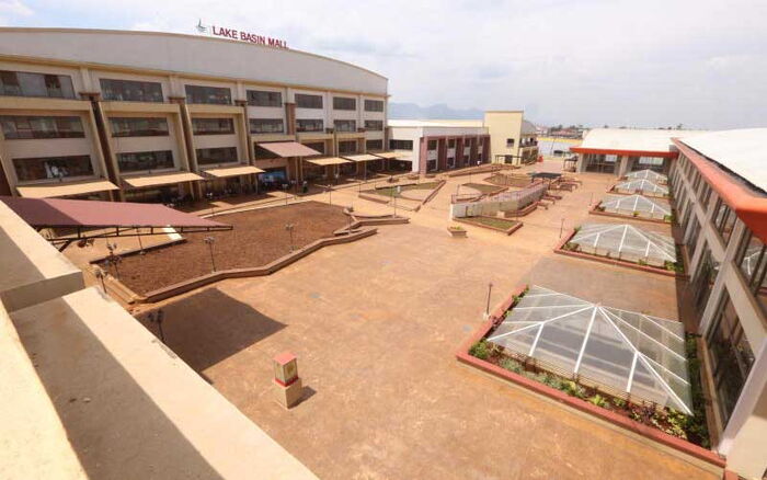 A section of Lake Basin mall being put up in Kisumu. The former Ex-LBDA boss was arrested for inflating the costs of setting up the mall