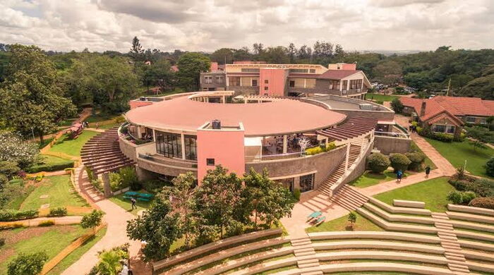 Aerial photo of the International School of Kenya.