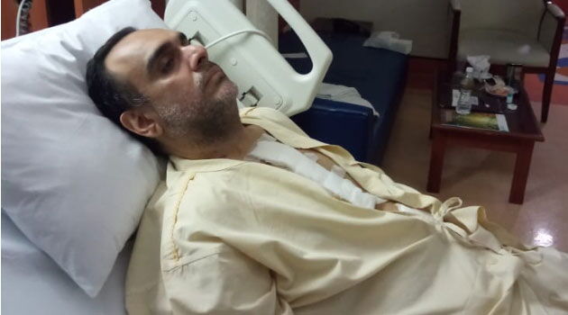 Ali Punjani in hospital