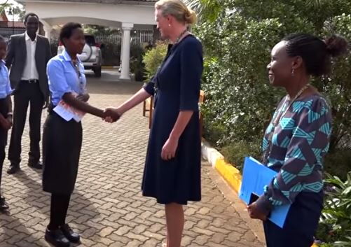 Alice Salaita when she met Anna Jardleft on October 3 at the Sweden Embassy in Nairobi.