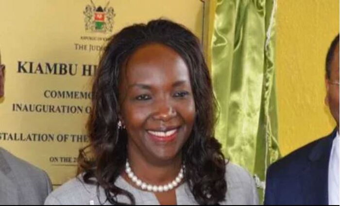 Magistrate Dr Julie Oseko, she is accused of taking phone calls during an ongoing court proceeding