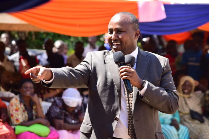 Suna East MP, Junet Mohamed. He led ODM party's official launch of a strategy team that will campaign for Imran Okoth