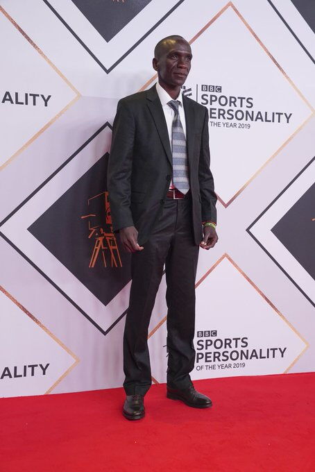 Eliud Kipchoge at the BBC Sports Personality of the Year award ceremony on December 15, 2019