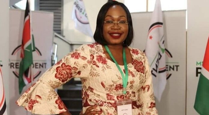Betty Adera Foundation CEO Betty Adera during the recording of the Madam President Show which aired in 2019