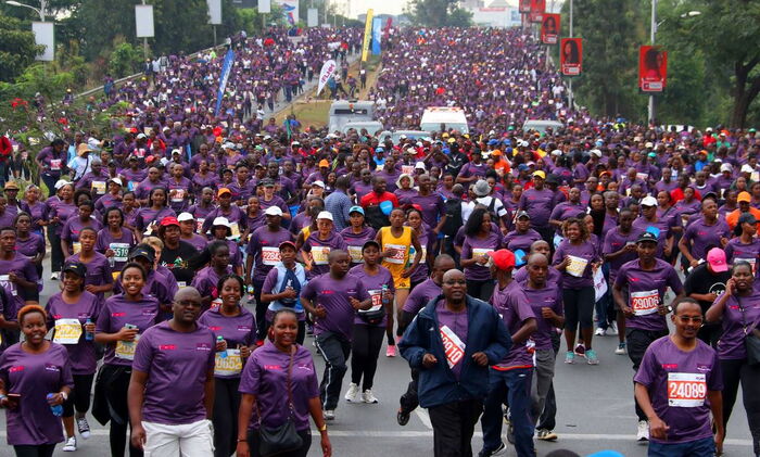 Participants at the 2019 Beyond Zero Marathon.