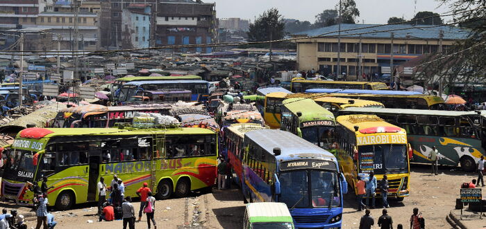 Khoja bus terminus in Nairobi where the rape victim was supposed to take a bus to her rural home in Ndeiya, Kiambu County.