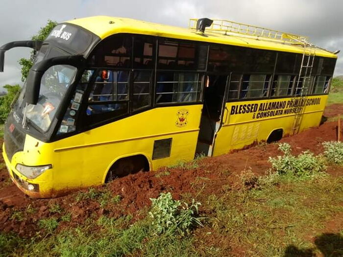 Here is one of the buses that was stuck at the National park on Thursday, October 25.
