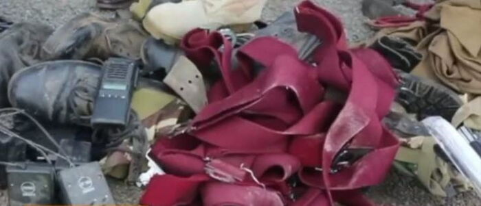 Stolen Items found at Mito's house in Kayole on Saturday, October 26. Photo: Citizen TV.