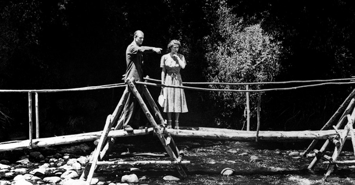 Queen Elizabeth and Prince Phillip at the Sagana Lodge. They were gifted the residence on a lease for their wedding.