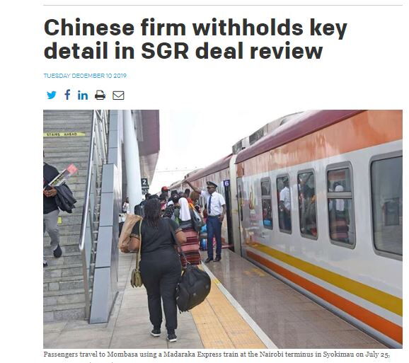 A screengrab of the story that the SGR firm reacted to