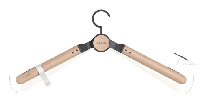 An Easy Hang innovation of a foldable hanger by Shannyce Wambui.