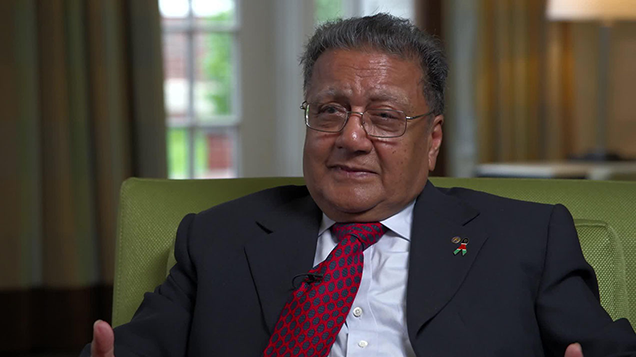 Billionaire Manu Chandaria recalled that he earned Ksh200 salary and had to give his brother Ksh190 to run the home.