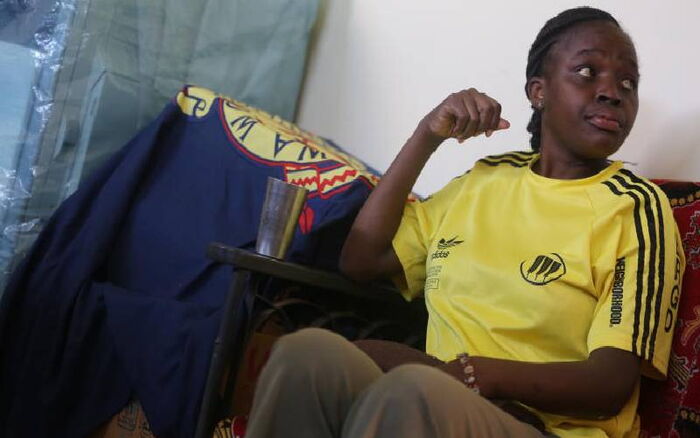 Ugunja police station deputy OCS Sabina Kerubo after she was arrested in connection with the murder of Siaya based Star Journalist Erick Oloo on November 20, 2019.