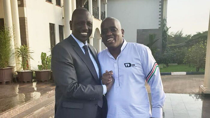 DP Ruto with Ole Itumbi. A witness pulled out of an alleged assassination plot citing death threats from DCI