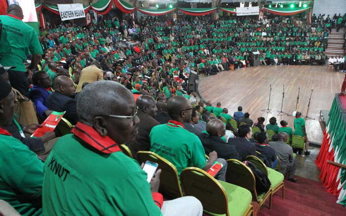 Delegates during the Kenya National Union of Teachers (Knut) 61st annual delegates conference 2018