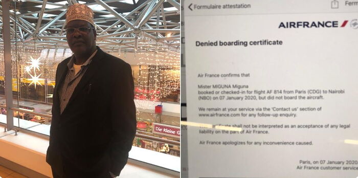 Miguna Miguna kicked out of Air France