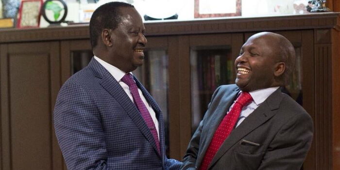 Donald kipkorir and AU envoy Kalonzo Musyoka. Korir criticised the fruits of the March 19 handshake.