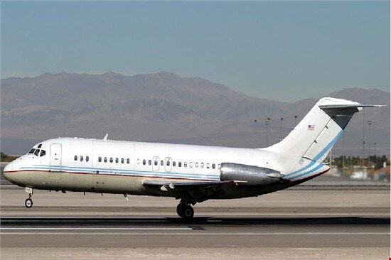 a Douglas DC9 plane, similar to the one Captain Kitini nipped in dar.