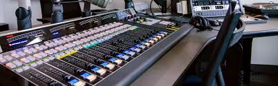 A tradional mixing console used in most radio stations in Kenya.