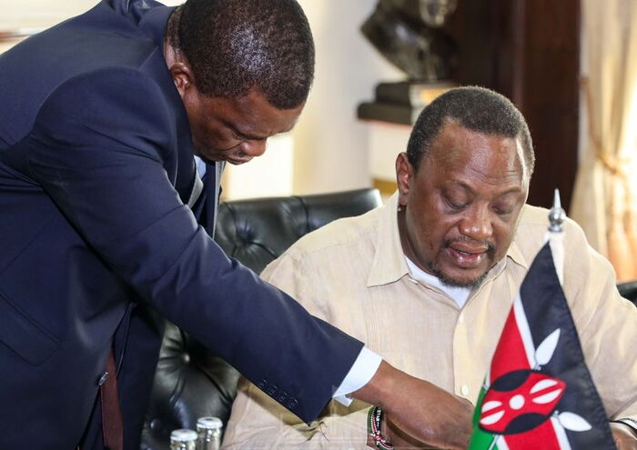 President Uhuru Kenyatta signs the Division of Revenue Bill on September 17, 2019, at State House.