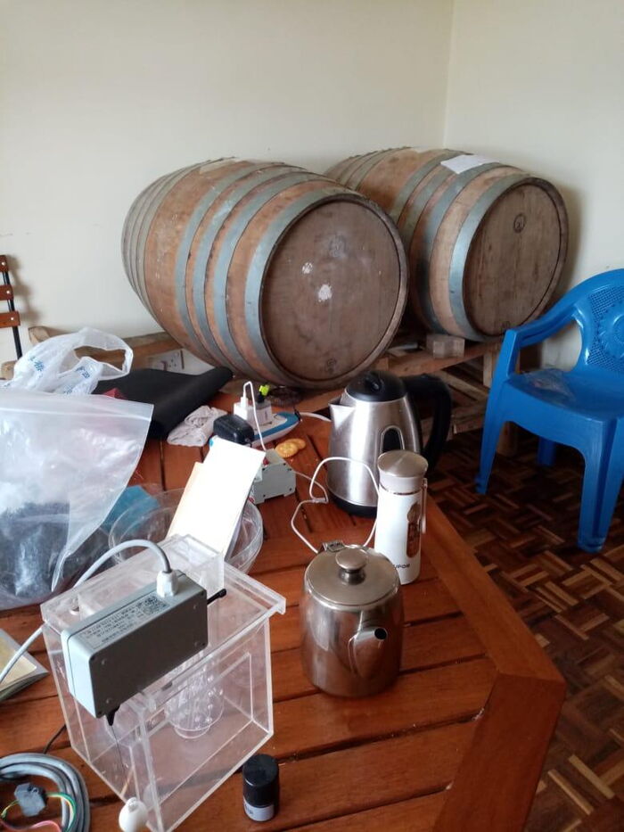 On Friday, August 16, police arrested two Chinese nationals who were in possession of more than 3,000 litres of chang'aa and busaa in Athi River, Machakos County.