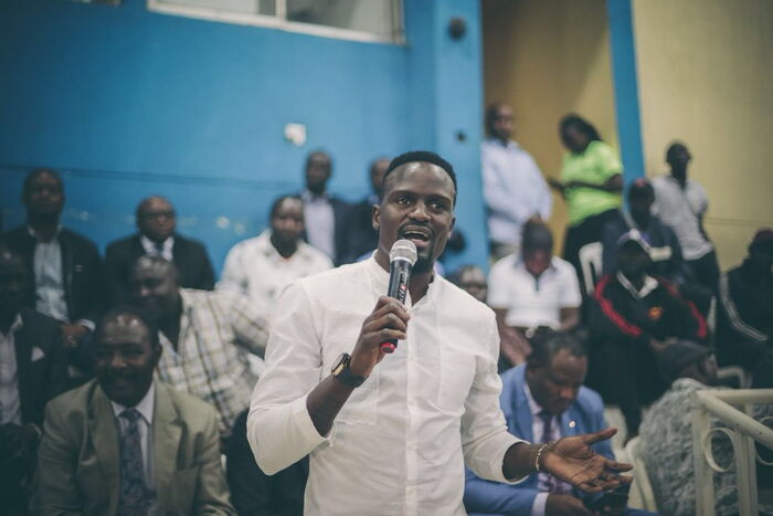Kibra by-election aspirant McDonald Mariga convened his supporters at Nyayo Stadium on September 19, 2019.