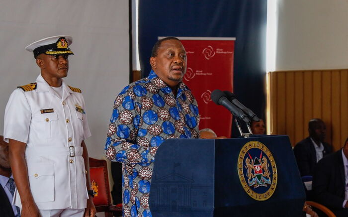 President Kenyatta addresses the youth at Strathmore University before heading to Sagana state Lodge for a meeting with Mt Kenya leaders on Friday, November 15