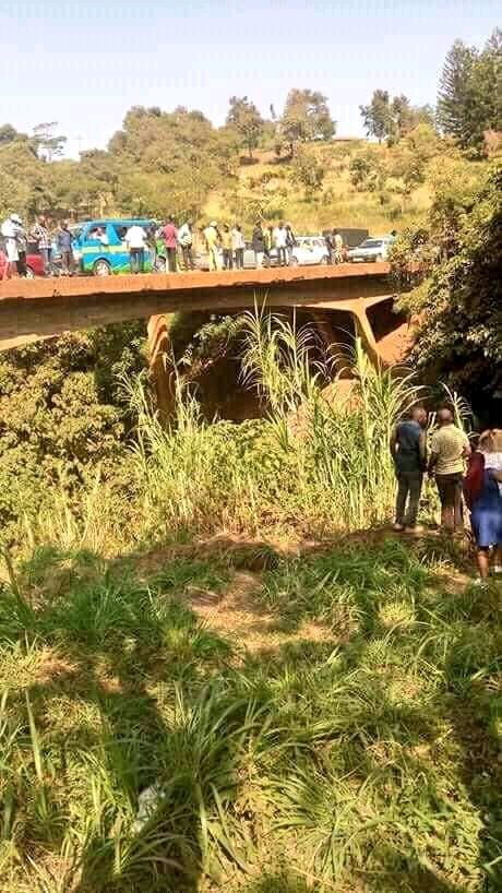 A long shot of the Rupingazi bridge where an accident happened killing 5 on December 5