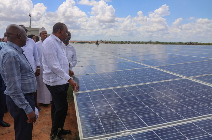 President Uhuru Kenyatta inaugurates 50MW GarissaSolar Power plant in Mbalambala, Garissa County on Friday, December 13, 2019
