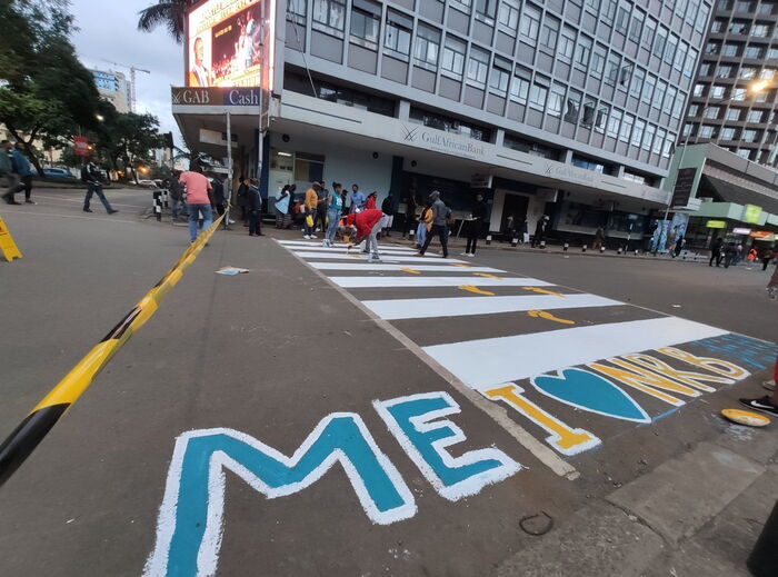 A group of over 30 artists teamed up to decorate Nairobi CBD with paintings and murals in December 2019