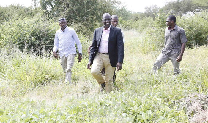 Deputy President William Ruto when he held a consultative meeting with leaders at Lumo, Taita Taveta County on Friday, January 17, 2020.