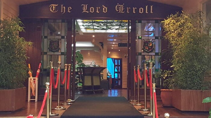 The entrance to the Lord Eroll Restaurant in Runda.