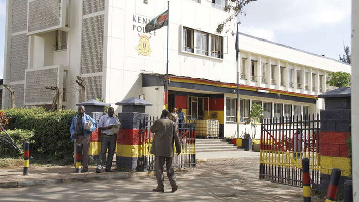 The Nairobi Central Police Station, University way. The DCI adviced Kenyans to report Kenyans who were victims of fraud to report to the nearest police station.