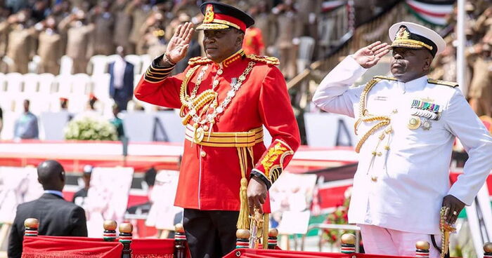 President Uhuru Kenyatta during the December 12, 2019, Jamhuri Day celebration.