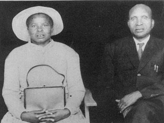 Seniour Chief Musa Nyandusi and his wife, Pauline Bosibori