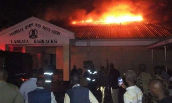 Image result for Fire Breaks Out at Langata Army Barracks