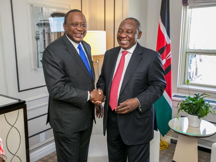 Image result for UHURU AND RAMAPHOSA