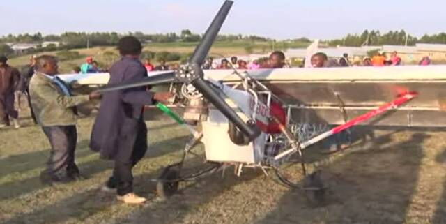 Gabriel Nderitu launches his 13th attempt to fly his makeshift aircraft in Nyeri town. A father-son duo in Awendo are seeking to be the first to create an aircraft that can take flight from locally sourced materials.