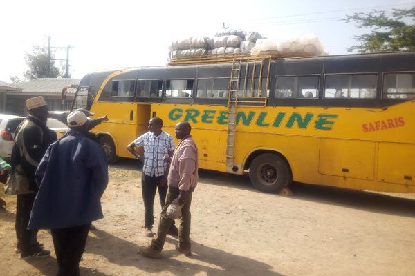 A vehicle belonging to Green Line Bus Company.