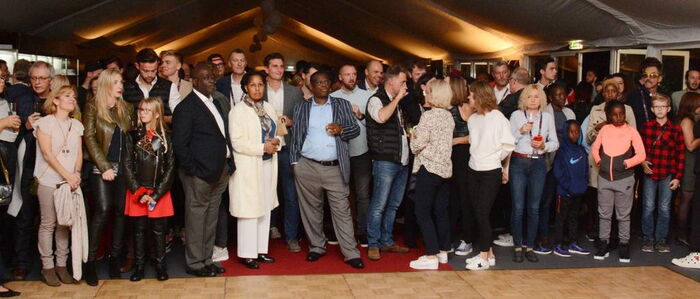 Guests pictured at the ineos 159 challenge after-party October 12, 2019