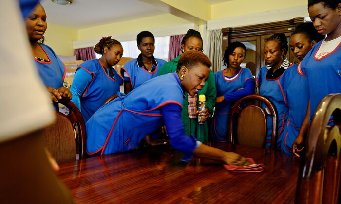  domestic training courses in Kenya is huge as women hope to secure jobs.