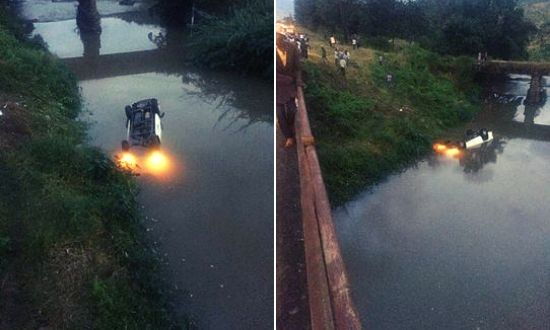 Image of a car that plunged into Maragwa River August 24, 2019
