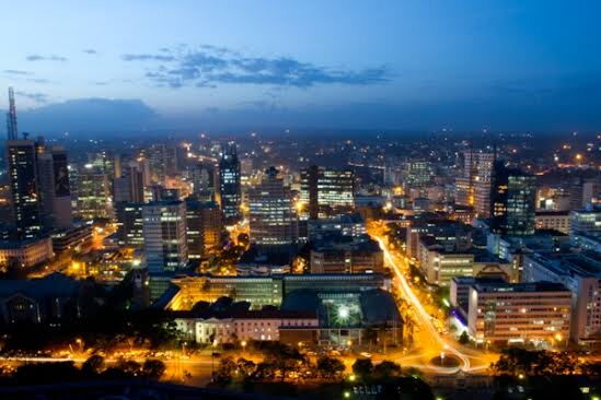 Nairobi at night.