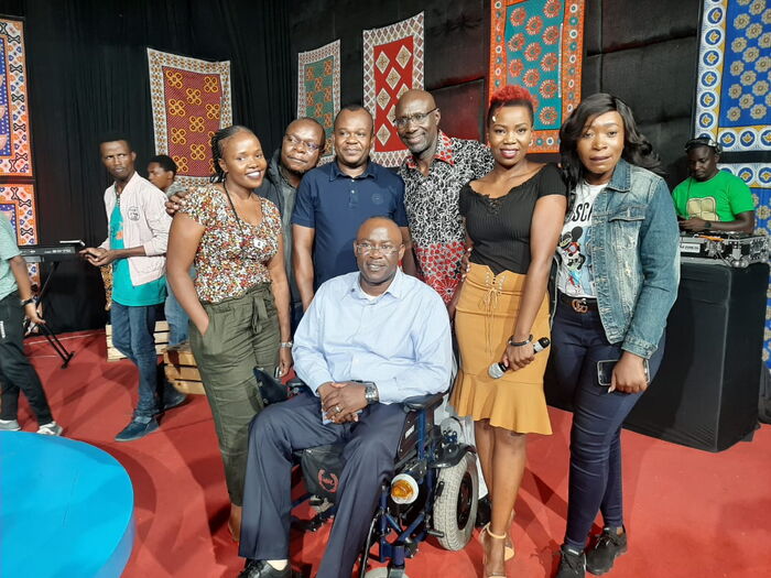 Mamou Achimba, Uncle Fred Machoka and fellow Citizen TV crew