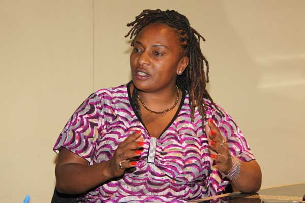 Jane Wawira Mugo, the Trimo Security CEO. She is wanted over multiple counts of robbery with violence, kidnapping and threatening to kill