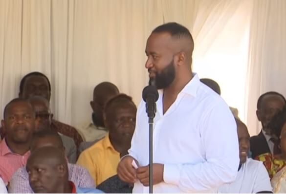 Mombasa Governor Ali Hassan Joho speaking during the opening of Mombasa ASK show