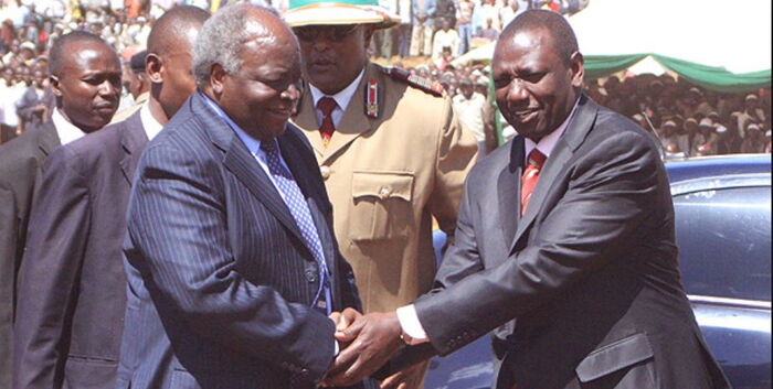 Image result for Kibaki with Ruto