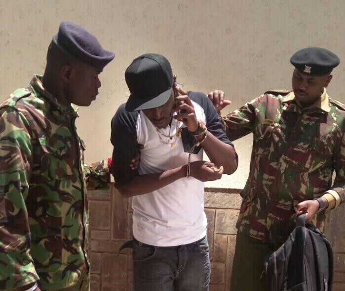 King Kaka playing out a scene in his song Thug Love that was aired on October 19, 2016.