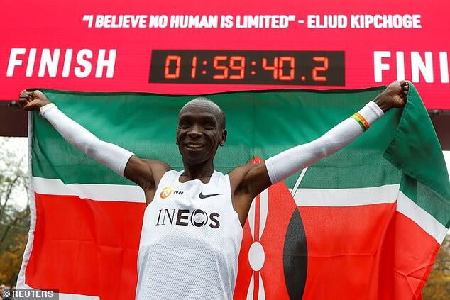 Kipchoge winning